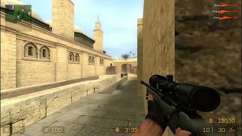 Counter Strike Source Dust 1 Bots #85 Only Sniper Rifles