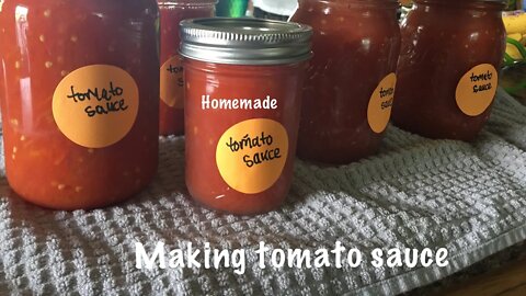 Making Homemade Tomato Sauce