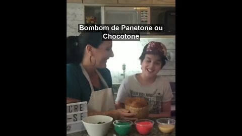 BOMBOM DE PANETONE OU CHOCOTONE #SHORTS