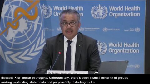 Tedros: "Unfortunately there's a small minority of groups" that are against the WHO Pandemic Treaty