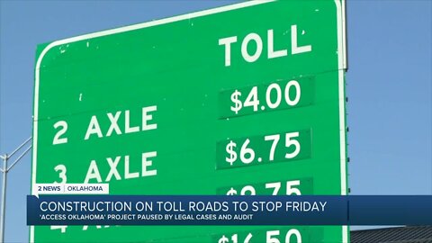 Construction On Toll Roads to Stop Friday