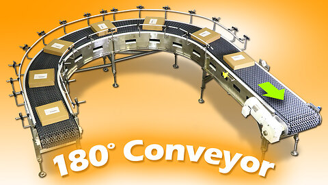 180 Degree Conveyor for Moving Heavy Product While Maintaining Orientation