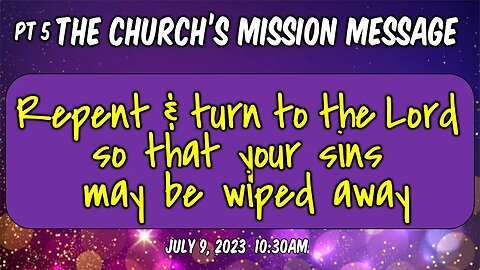 July 9, 2023 10:30am Emmanuel Lutheran Church Pastor Michael Jarrett -Church on Mission Series