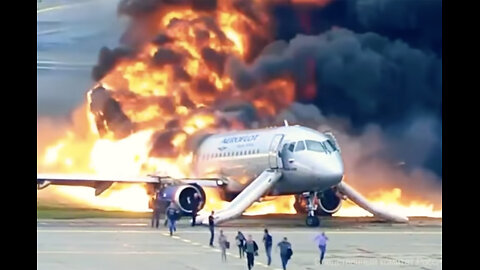 Airplane ✈ on Fire. Firefighters fail