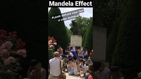 The Thinker Statue Changed but the Kids stayed the same! #mandelaeffect #mandelaeffectresidue