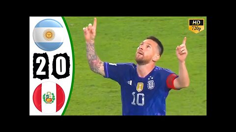 Messi 2 Goals 🔥 Argentina vs Peru 2-0 Highlights & All Goals 2023 HD