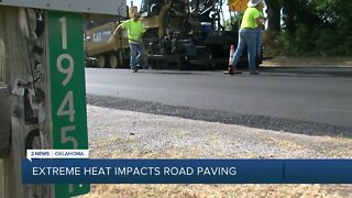 Extreme heat impacts road paving