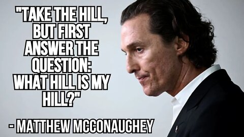 THE MOST EYEOPENING SPEECH YOU WILL EVER HEAR!! | Matthew McConaughey