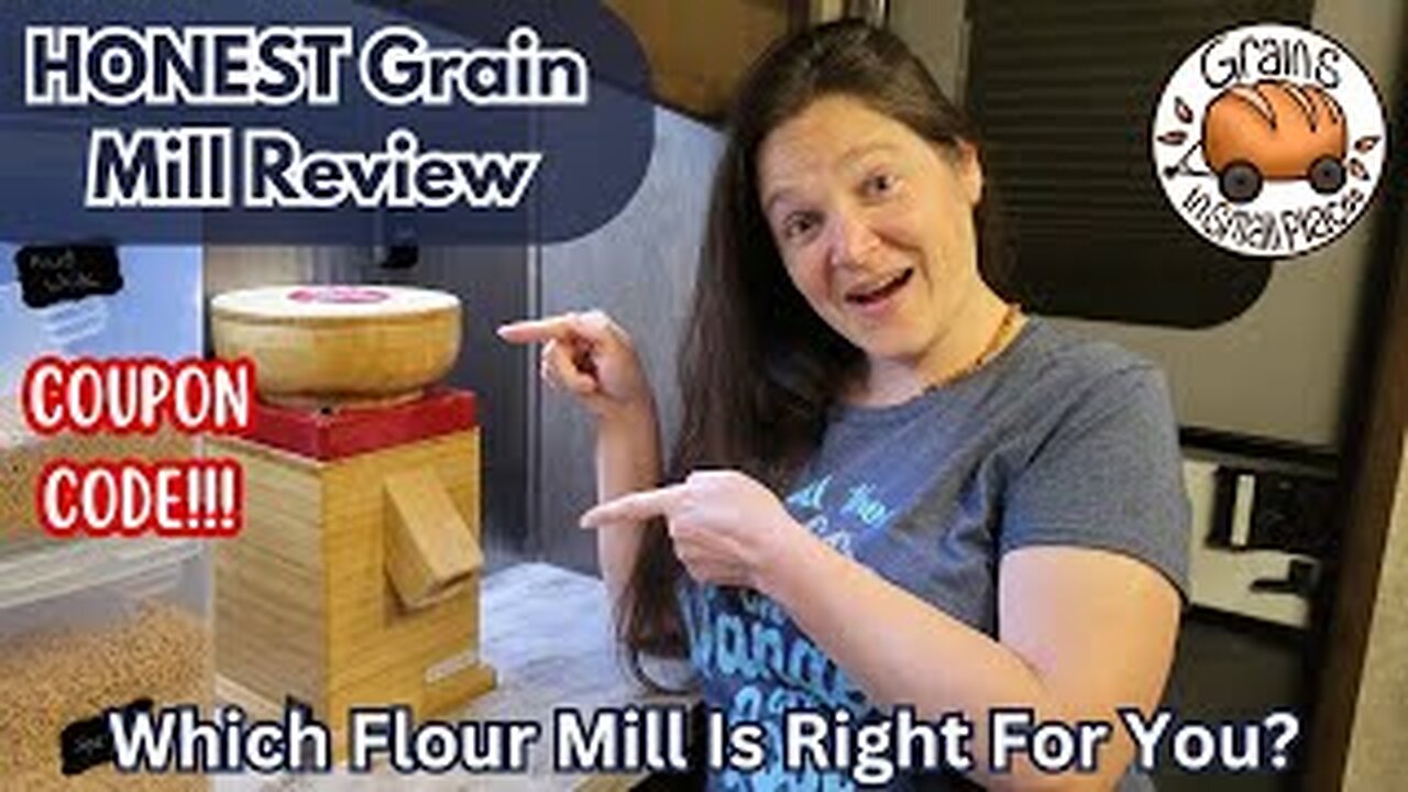 Nutrimill Harvest Grain Mill Review & Flour Mill Tutorial COUPON CODE!