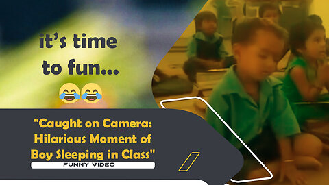 "Caught on Camera: Hilarious Moment of Boy Sleeping in Class" | funny moment in classroom.