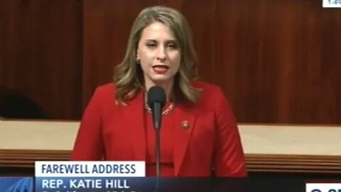 Congresswoman Katie Hill "This Is The Last Speech I Will Give As A Member Of Congress!"