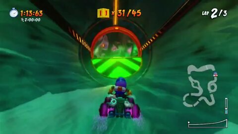 Deep Sea Driving Gold Relic Race Gameplay - Crash Team Racing Nitro-Fueled (Nintendo Switch)