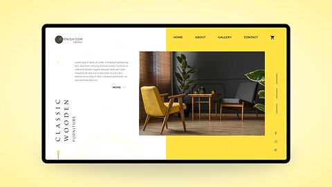 UI Design Tutorial | Furniture & Sofa Web UI Design in Adobe XD | WebDesignGeek