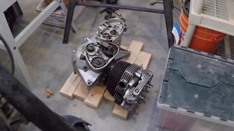 Saturday Projects™.com | Triumph Motorcycle Engine Rebuild - 1 | Setting up a work station table