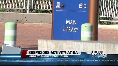 UA library, learning center back open following suspicious activity