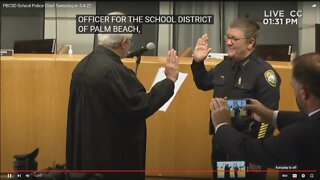 Swearing in ceremony for Palm Beach County school police chief Sarah Mooney