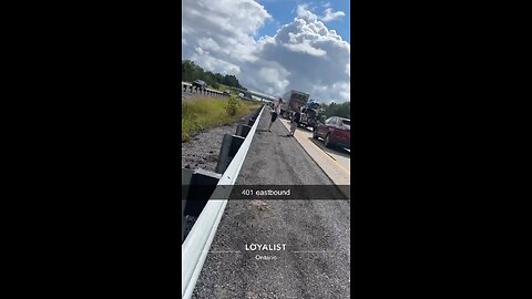 Traffic Jam On Highway 401