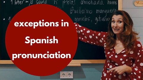 Exceptions to the Golden Rule of Spanish pronunciation