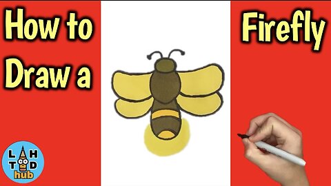 How to Draw a Firefly - Easy Step-by-Step Tutorial for Kids