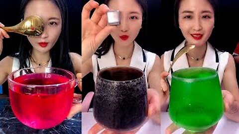 RELAXING ASMR MUKBANG ICE EATING SOUNDS COMPILATION