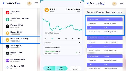 FreeBonk | How To Withdraw Binance Coin ( BNB ) To FaucetPay | From A Free Bonk Site