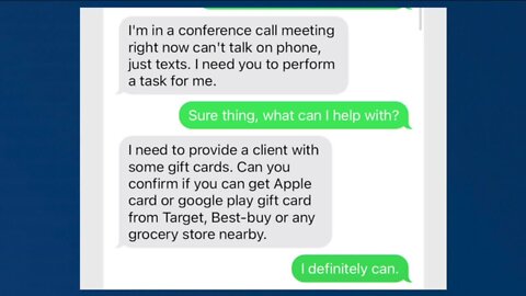 Text from the boss? It could be a scammer