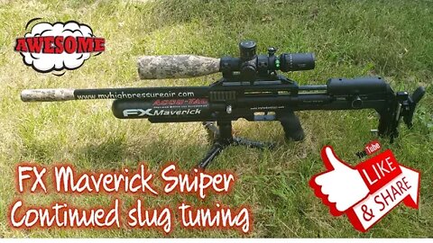 NRL22, 22 caliber FX Maverick Sniper slug tuning continued