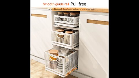 Pull Out Cabinet Drawer Organizer