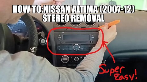 How to: Faceplate/stereo removal/ Nissan ALTIMA (2007-12)