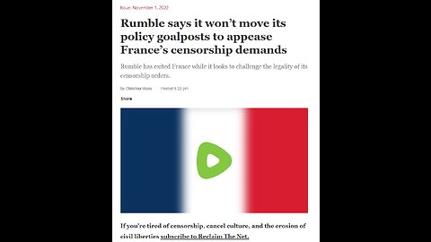 French censor Rumble and it's citizens. USA fleet arrives in English waters this week.