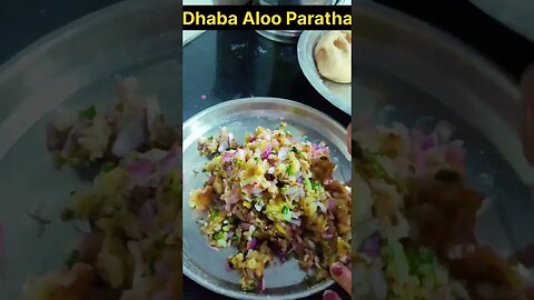 Dhaba Aloo Paratha 😋😋 #shorts #dhabastyle #aloo paratha #guptajikitchen