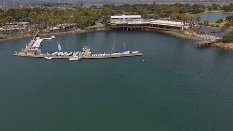 Blasian Boating Happy New Year From Ventura Cove Park San Diego Mission Bay (Skydio 2+ Drone View)