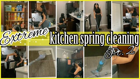 *EXTREME* SPRING CLEANING MOTIVATION 2022 🤍| KITCHEN DEEP CLEAN & ORGANIZE W/ ME PT.2 ✨| ez tingz