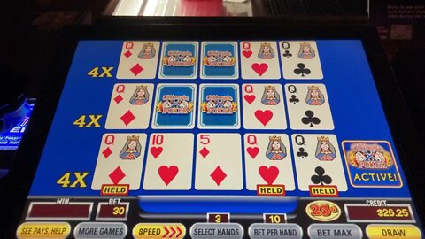 Queen Me! #ultimateX #videopoker #lasvegas #jackpot #slots