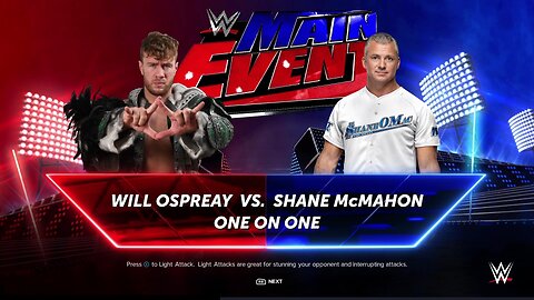 WWE 2k24 Will Ospreay vs Shane Mcmahon