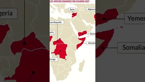 Top 10 Worst Countries To be a child in 2021 #war #yemen #afghanistan #congo #news #media #shorts