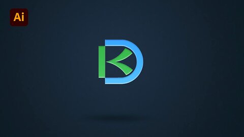 KD Logo Design| mastering logo design in adobe illustrator | letter logo design in adobe illustrator