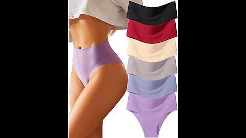 FINETOO High Waisted Underwear for Women