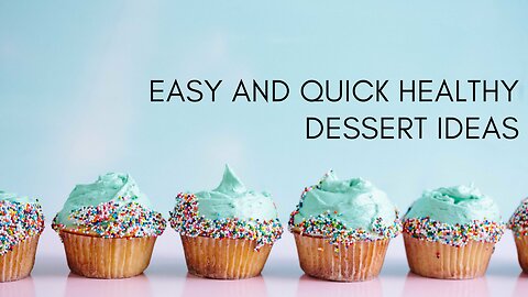 How to make Healthy desserts | Top 3 Healthy desserts