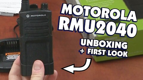 Motorola RMU2040 Two Way Radio Unboxing and First Look