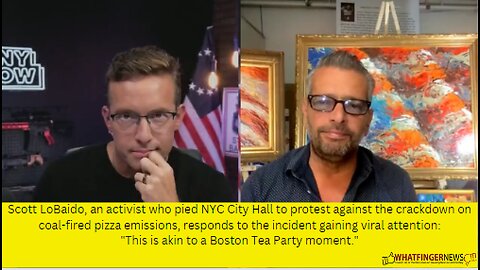 Scott LoBaido, an activist who pied NYC City Hall to protest against the crackdown