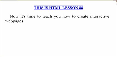 HTML Lesson 88