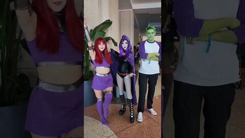 Starfire Raven Beastboy TeenTitans Cosplay