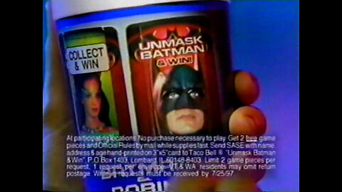 June 13, 1987 - Taco Bell Has 'Batman & Robin' Collector Cups