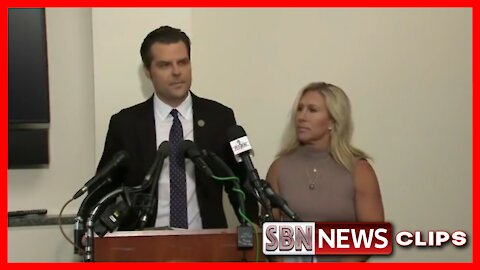 MARJORIE GREENE & MATT GAETZ BOMBSHELL JANUARY 6TH PRESS CONFERENCE - 5819