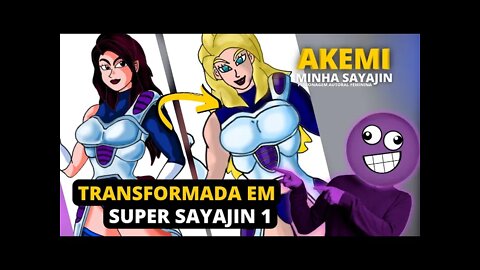 DESENHANDO AKEMI EM SUPER SAYAJIN | (AK2) #dbz