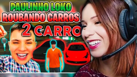 IRRITEI E R@UBEl O CARRO do MOLEQUE no GTA RP | Paulinho o LOKO | Parte 1 - REACT