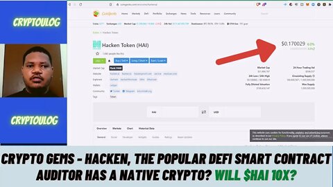 Crypto Gems - Hacken, The Popular DEFI Smart Contract Auditor Has A Native Crypto? Will $HAI 10X?