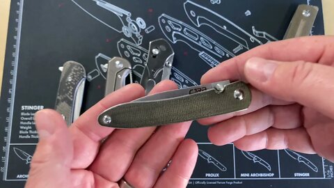 FIVE POCKET FRIENDLY EDC KNIVES