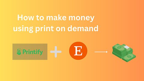 How to make money online by Print on demand!